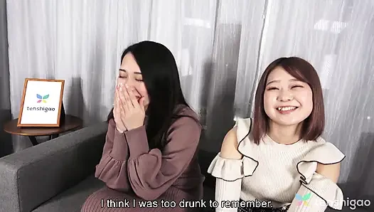 Aksi hot lesbian mio yoshikawa dan asuka suzumura yang lagi sange di ruang tunggu