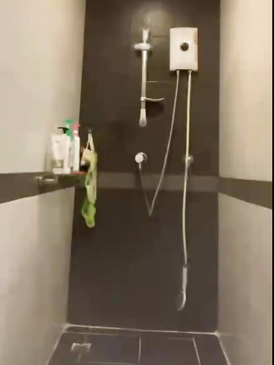 Toilet fun with the myanmar guy security guard of the condo unit.
