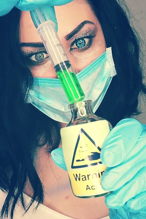 Psycho injecting inside of your int0xicated dick, anus and mouth acid and cumming while you scalding