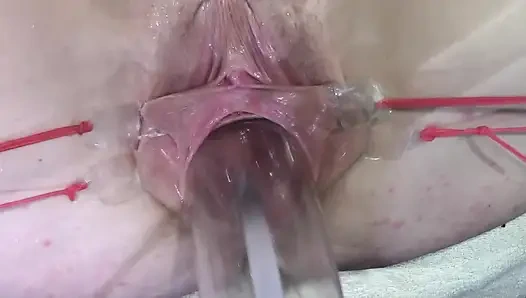 11 Vagina Tersebar Luas Close up Fuck Dengan Lampu 1000 Watt