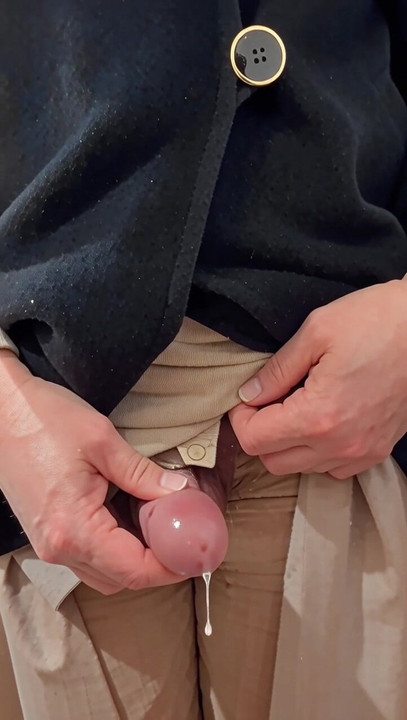 I did in the restroom.