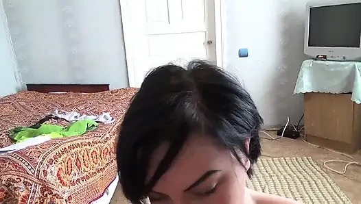 Naked athletics with huge boob bouncing