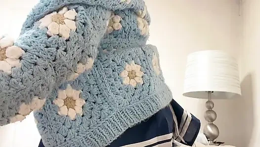 Hana Yeni Gün Iş Seks Kamerası Için Liseli Kız Kostümü Giyiyor