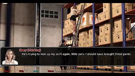 The office wife part 3: Stacy played with herself in the shower at work