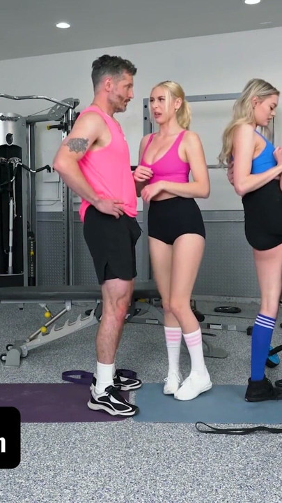 Step Daughters Kay Lovely & Amber Moore Get Horny During Hot Workout With Step Dads - DaughterSwap | Clip 1
