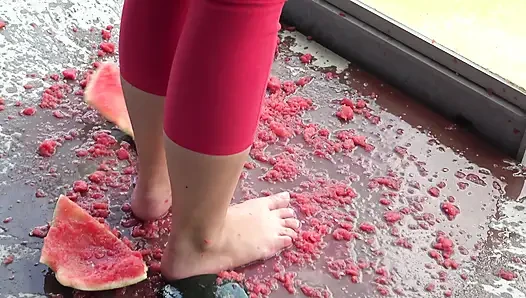Watermelon feeding!