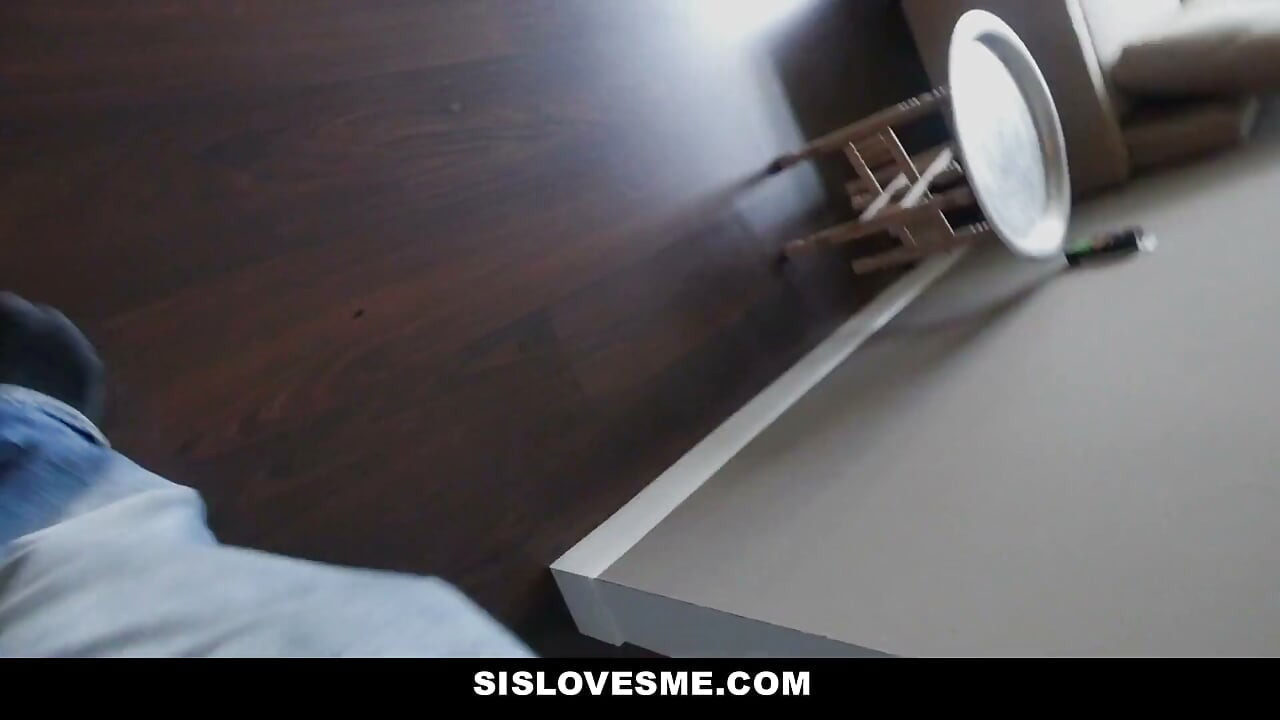 Sweet stepsister Avalon Heart masturbates for stepbro