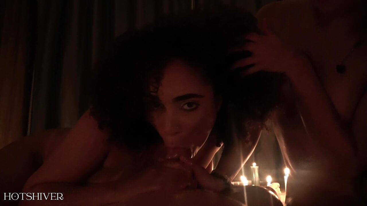 Threesome Sex by Candlelight