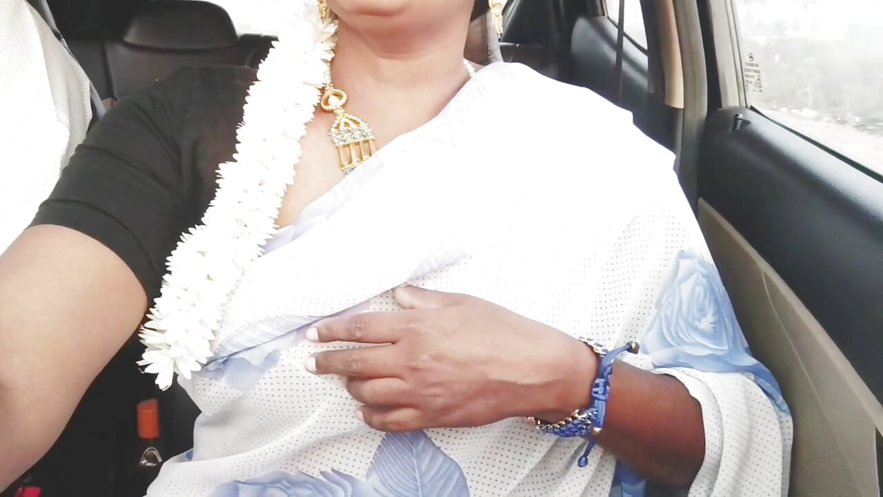 Indian Bhabi Car Sex. Beautiful Saree Housewife Try to Fucking with Stepson Car Drive.telugu Dirty Talks.