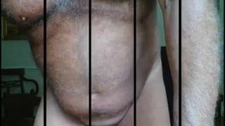 Oldglory big uncut cock hairy daddy jerk and cum compilation