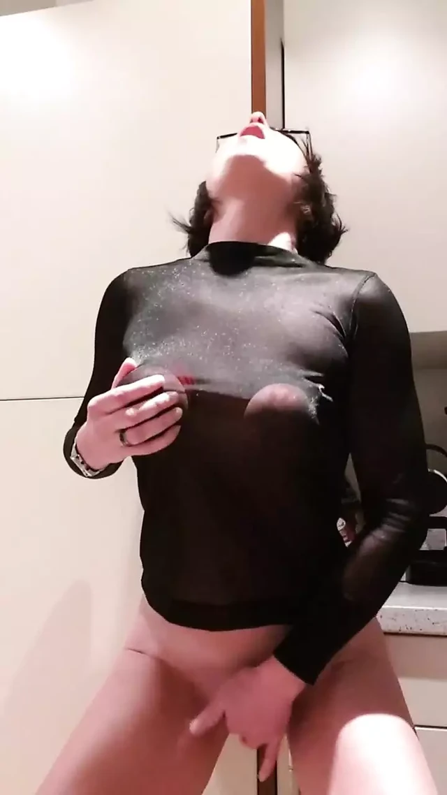 Julie has intense orgasm at office