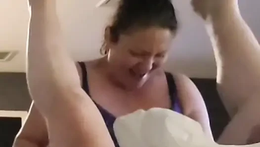Super sexy cock sucking goddess loves fucking her man's face then his ass she cums so many times loud moans