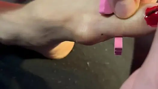 Ihre 4,5 Großen füße malen