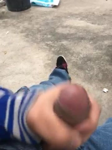 Masturbating