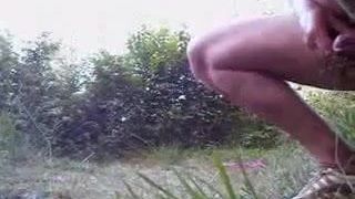 wank and cum in nature