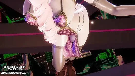 MMD MINNIE - Cherry Sky - сексуальный танец Seraphine Kpop, лига легенд, хентай без цензуры 4K 60FPS