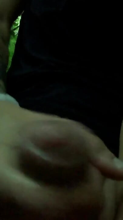 Taste My Cum in the Hot Summer Evening ( Amateur Cum to the Camera )