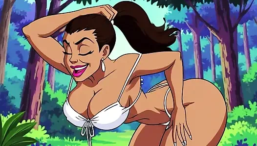 Ai schätzchen, dekolleté im freien necken