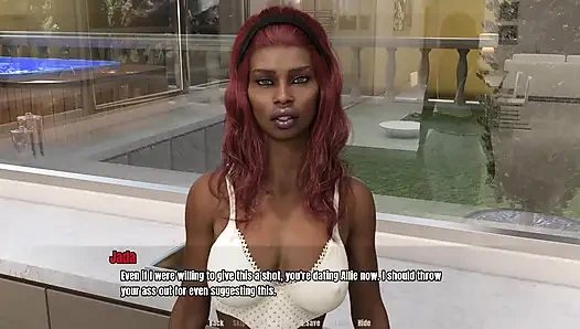 Дом бабушки: сексуальная черная чернокожая изменяет своему мужу, пока он смотрит тв эпизод 61