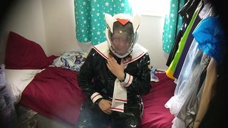 Pvc cosplay Kigurumi eva casco respiro con cuscino gobba fallire