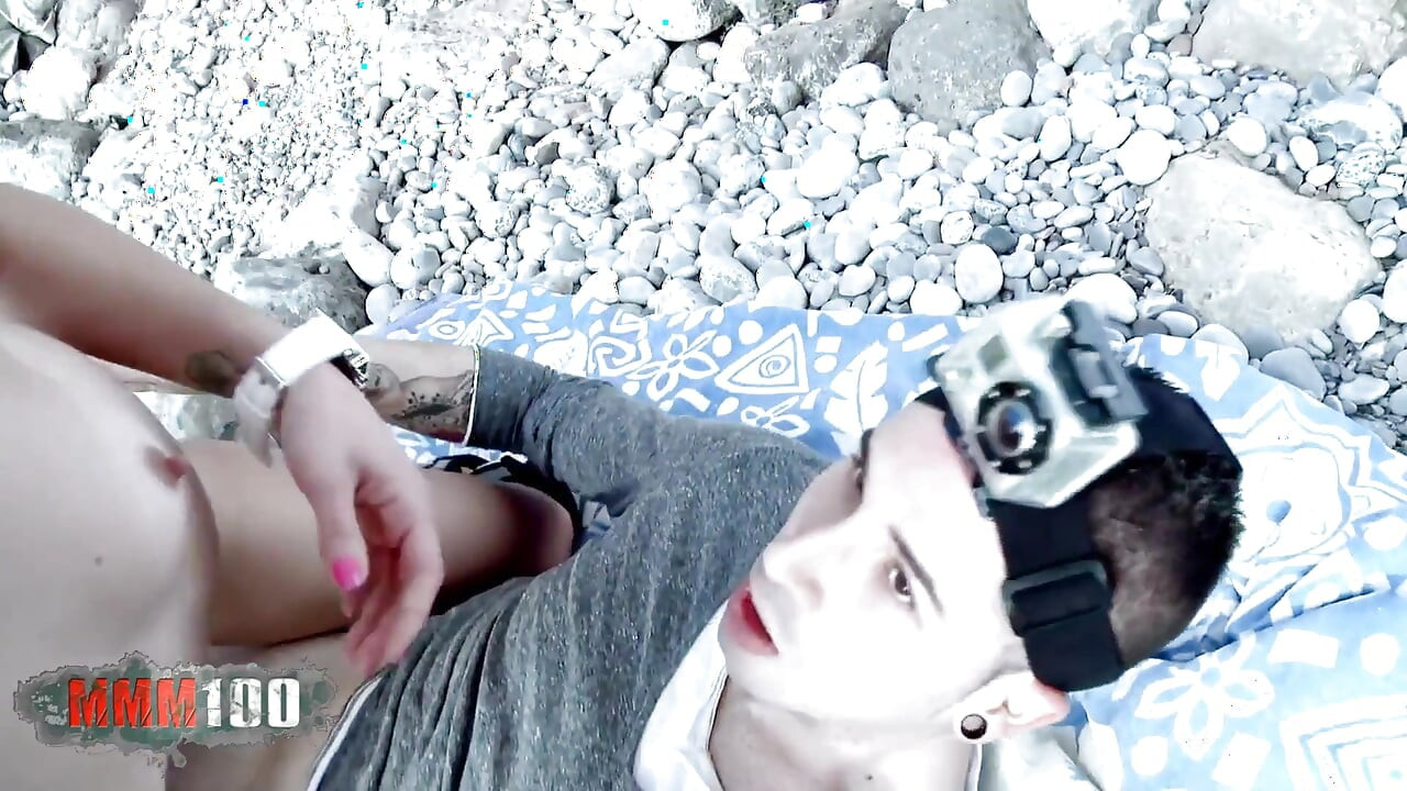 He had to use go-pro cam and fuck her hard on a rock