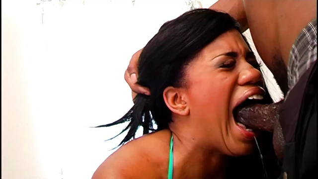 Black tight and beautifull! Black sluct gets her cunt stuffed and her mouth filled with warm fresh cum!