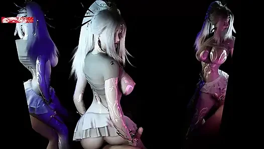Digital flame: Oracle Mit großen möpsen kehrt zurück, hentai mit 3d-Animation