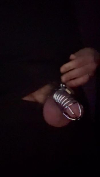 Chastity belt for big cock and full balls