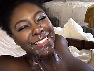 Black Girl Fucked Hard Until She Squirts And Takes His Load