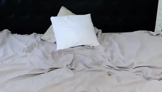 Trying my stepmom's clothes and stuffing my pussy with her panties