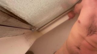 Cumming from the shower head