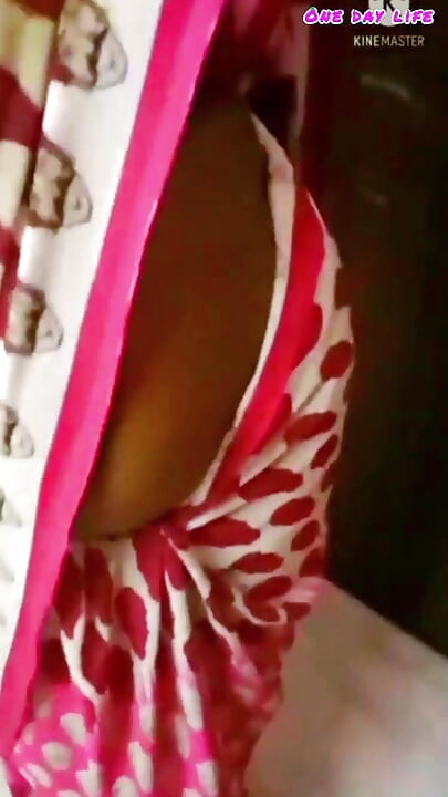 A cuckold husband admires the beauty of his sexy Desi wife after asking her to wear a saree.