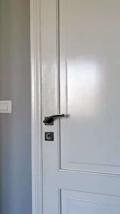 You opened the door to a wet granny and she showed you her huge tits.