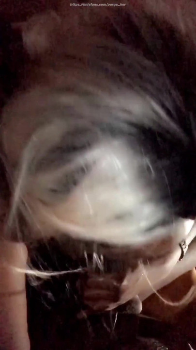 Epic moment from "Her ass is out in public. She has her skirt pulled up over her ass while she suck my cock."