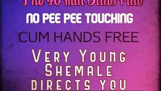 The 40 Min Dildo Ride Directed by a Young Shemale