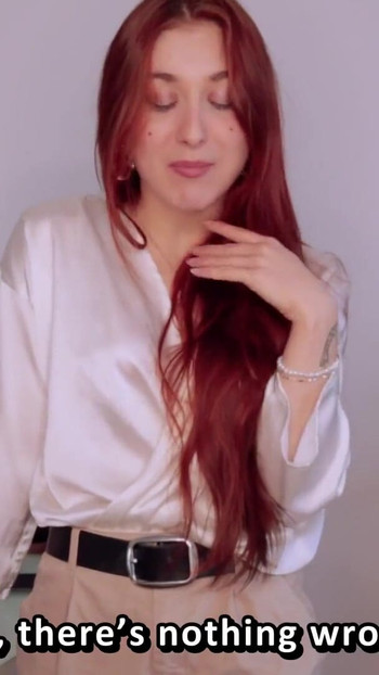Emotional moment from "ASMR JOI (French with subs) - The Barber Shop."