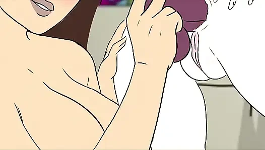Beth Smith and Space Beth Dominate Jessica – Rick and Morty Lesbian Compilation with Strap-On and Squirt