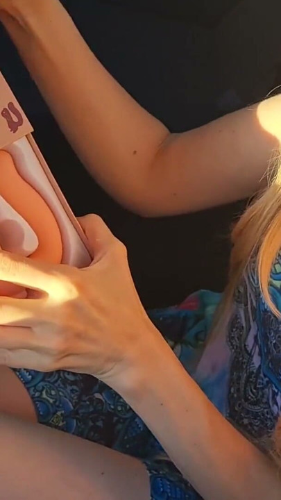 StepSister Decided to Try Her Sex Gift right in the Parking Lot | Clip 1