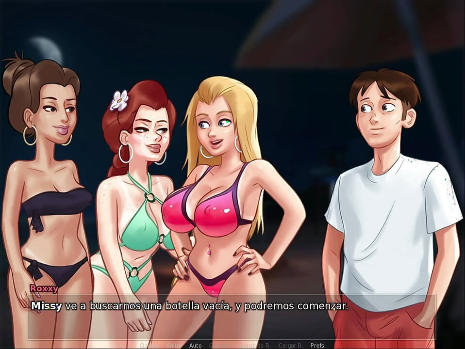 Cheating girlfriend of Summertime enjoys good sex with her friends - Summertime Saga