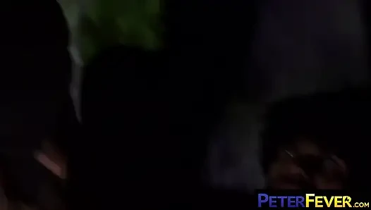 Peterfever jay wu etli yarak Tony Genius'ın boğazını dolduruyor sonra sıkı göt