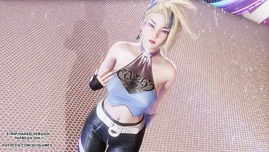 MMD  Aespa - Drama - Akali Sexy Kpop Dance League of Legends Hentai Uncensored 4K 60FPS