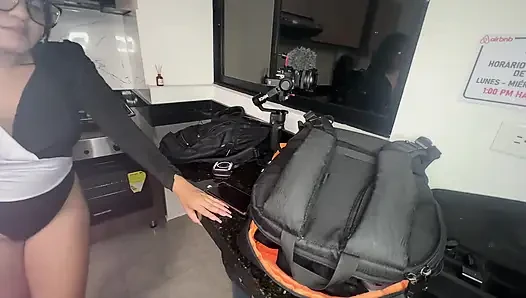 I went into my room to masturbate in front of her and ended up fucking.