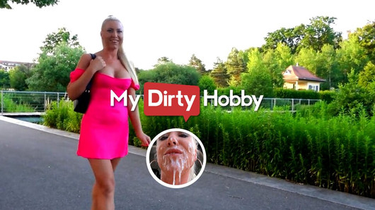 Vollbusige Blondine bekommt Anal und Abspritzen von einem Fremden - mydirtyhobby