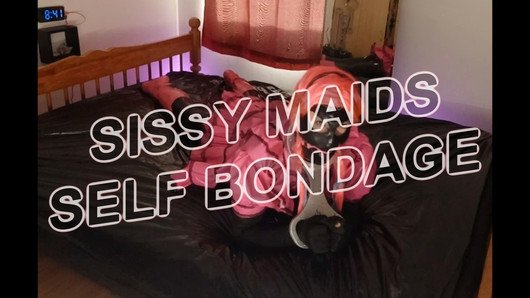 Sissy meiden zelf bondage viool en balletlaarzen