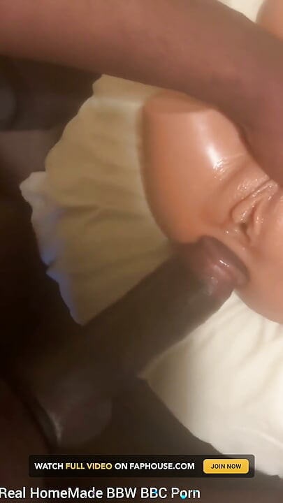 Pounding Silicone Sex Doll Ass to Pussy