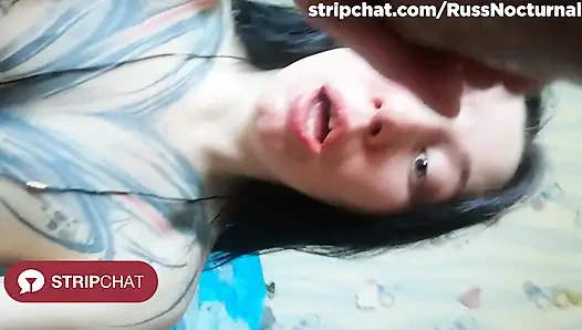 Amateur Couple Sex Tattooed Brunette Big Natural Tits Throat Fuck Show – RussNocturnal