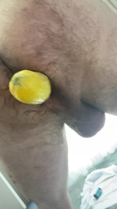 Walking around my hotel room with a squash up my ass 2