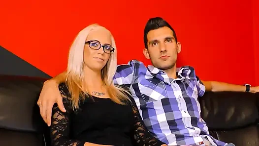 Very sexy tattooed couple pussy fucking...cum in mouth