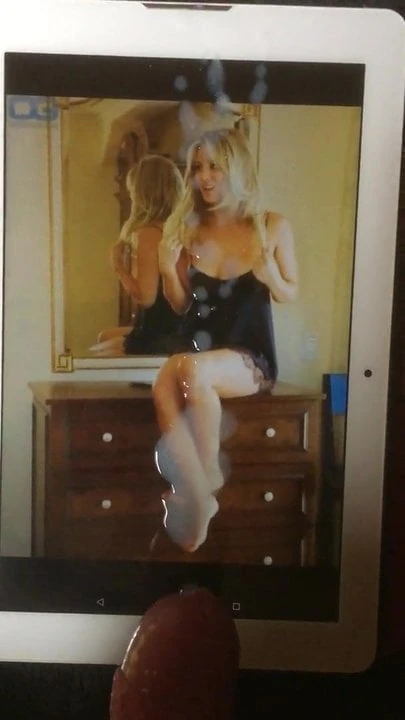 Cum tribute for Kaley Cuoco (ruined orgasm)