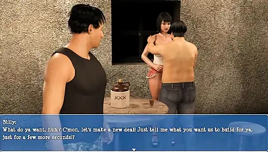 Lily of the valley: married wife is giving a handjob to a stranger in an outdoor place